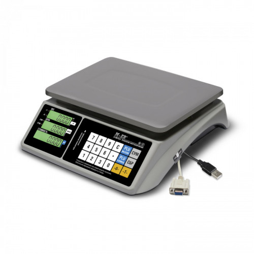 Весы торговые M-ER 328AC-15.2 LCD с RS-232 и USB(COM)